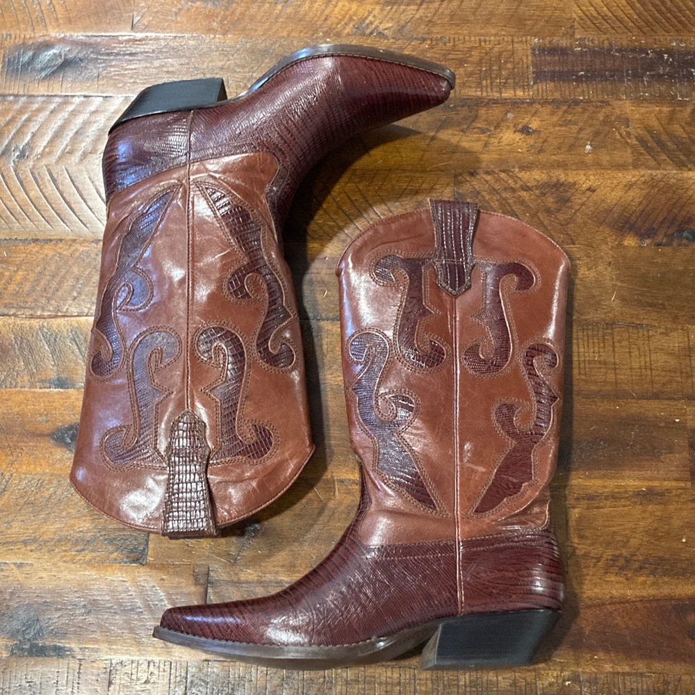 Nine West Brown Western Boots